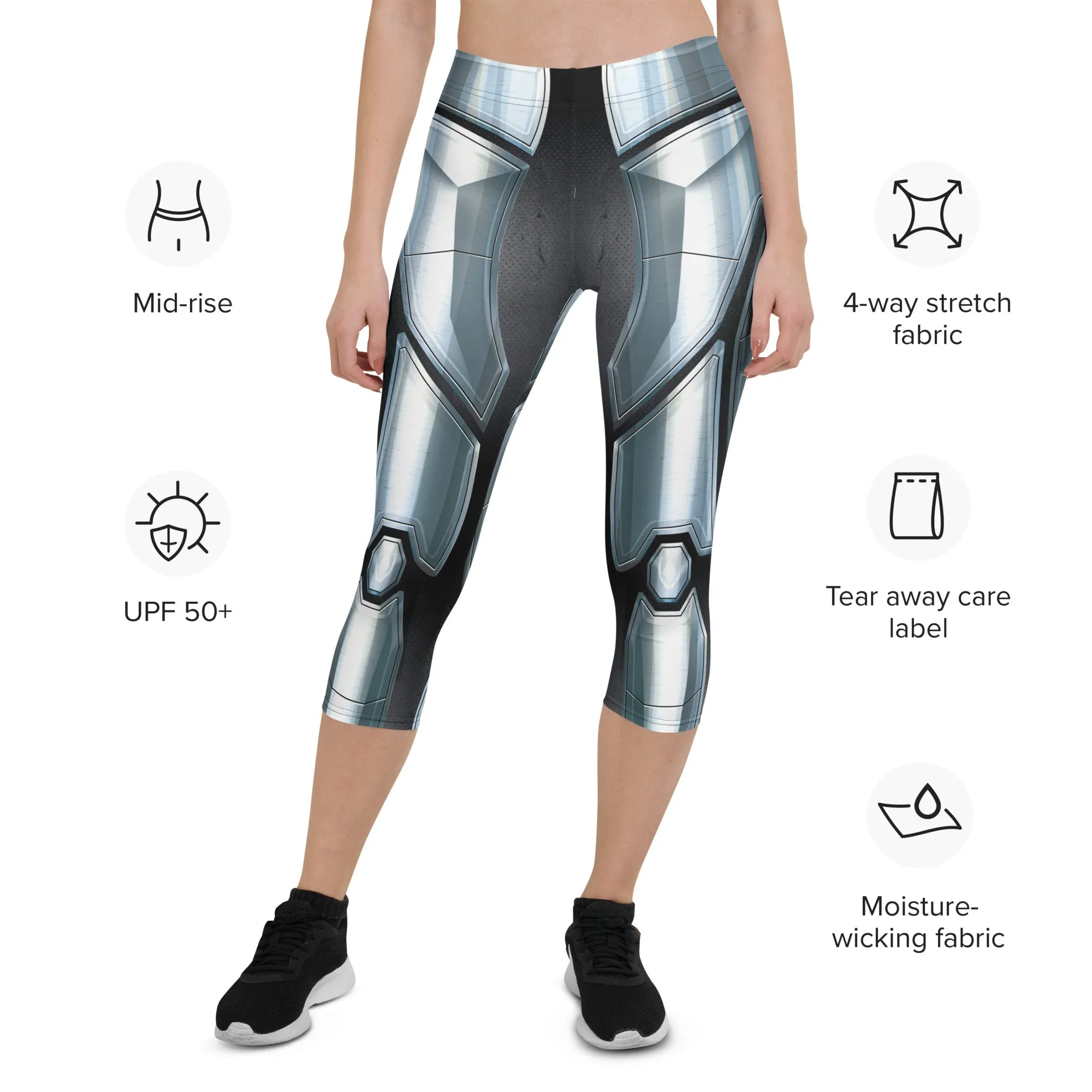 3D Iron Metal Armor Capris