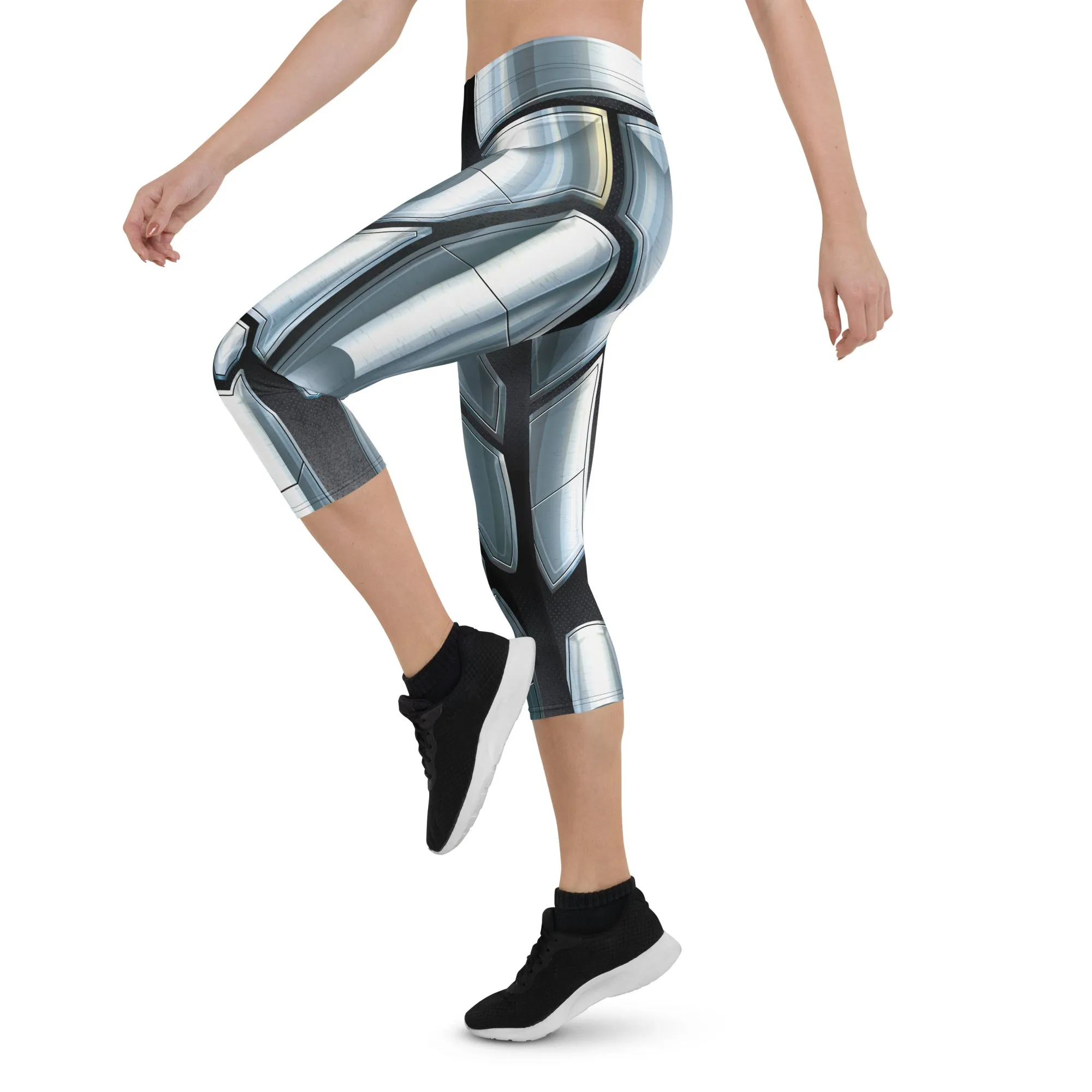 3D Iron Metal Armor Capris