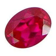 6X8MM OVAL  LAB RUBY  LOOSE GEMSTONE