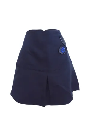 A-Line Mini Skirt with Patches