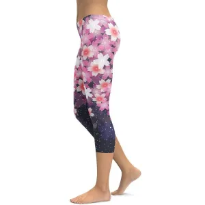 Abstract Flower Capris