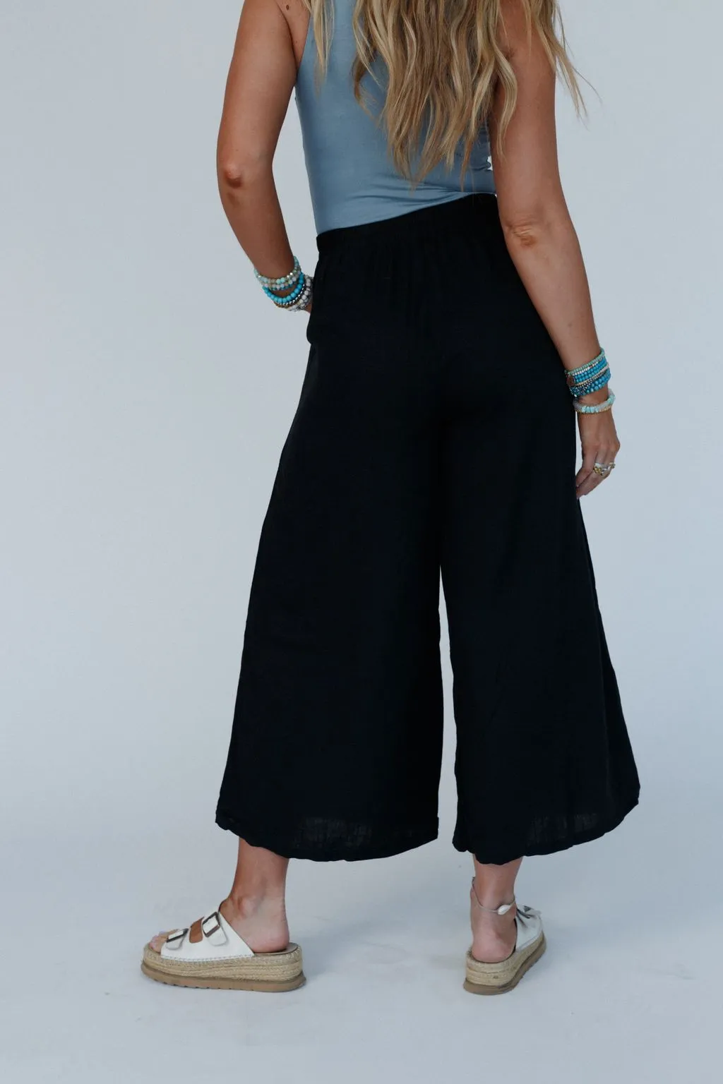 As You Wish Wide Leg Pants - Black