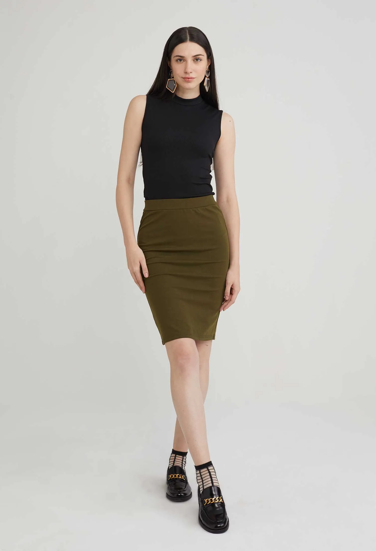 Basic Office Pencil Skirt