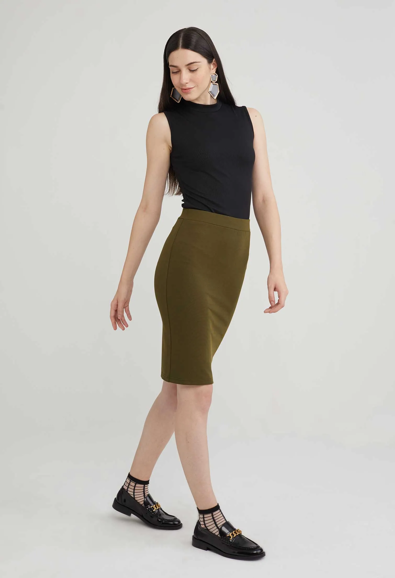 Basic Office Pencil Skirt