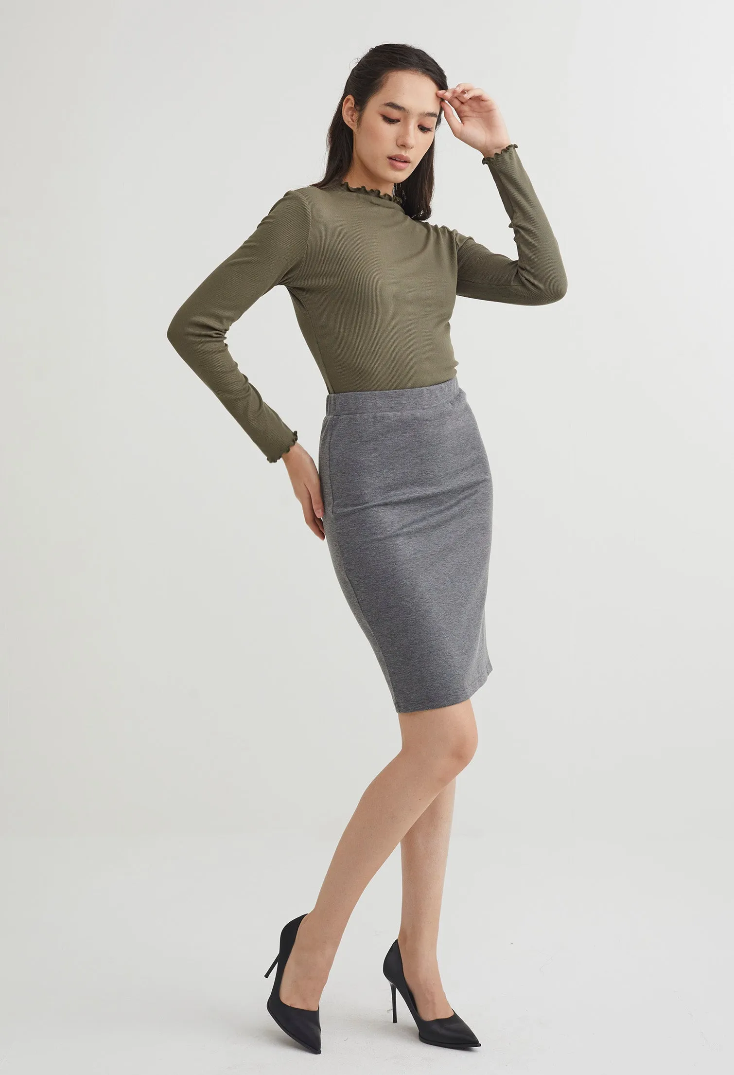 Basic Office Pencil Skirt