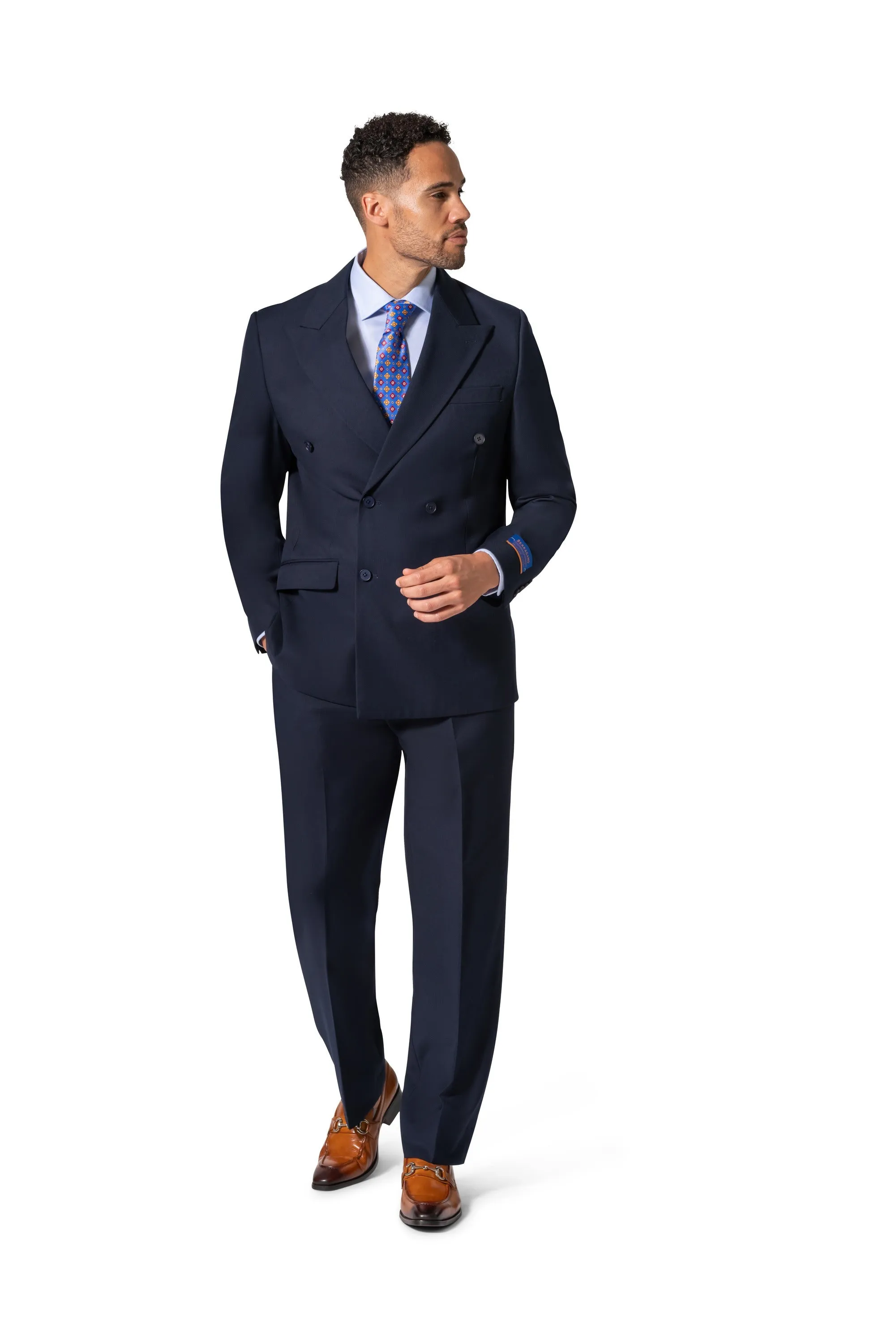 Berragamo A6732 D/B Modern Fit Suit - Navy