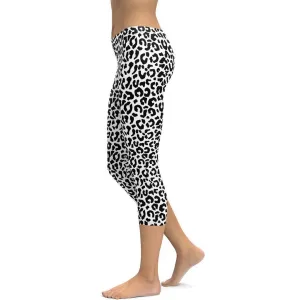 Black & White Leopard Capris