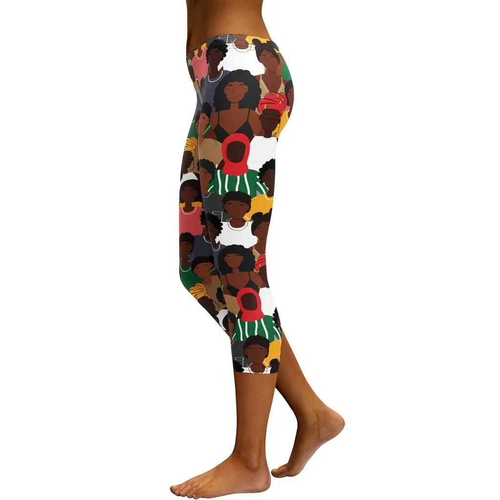 Black History Celebration Capris