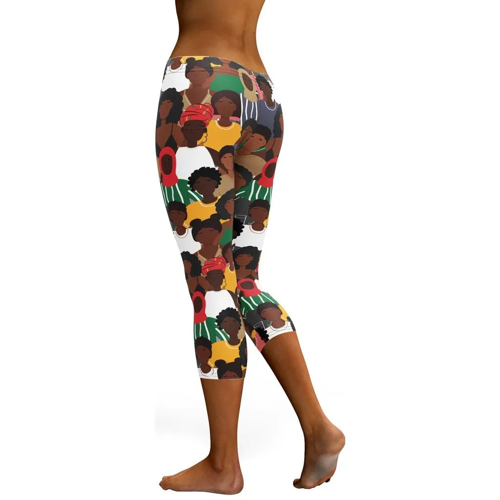 Black History Celebration Capris