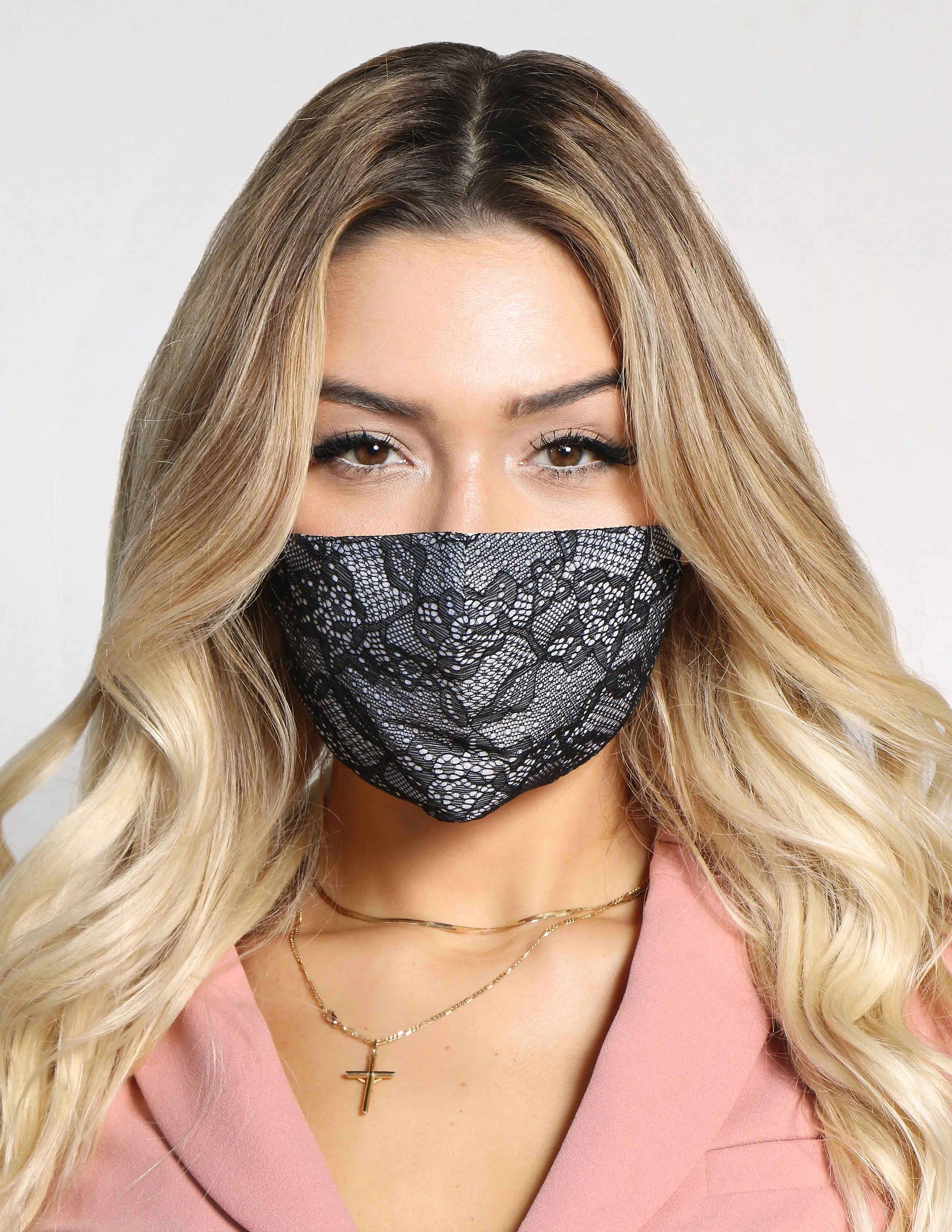 Black Lace Face Mask