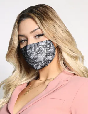 Black Lace Face Mask