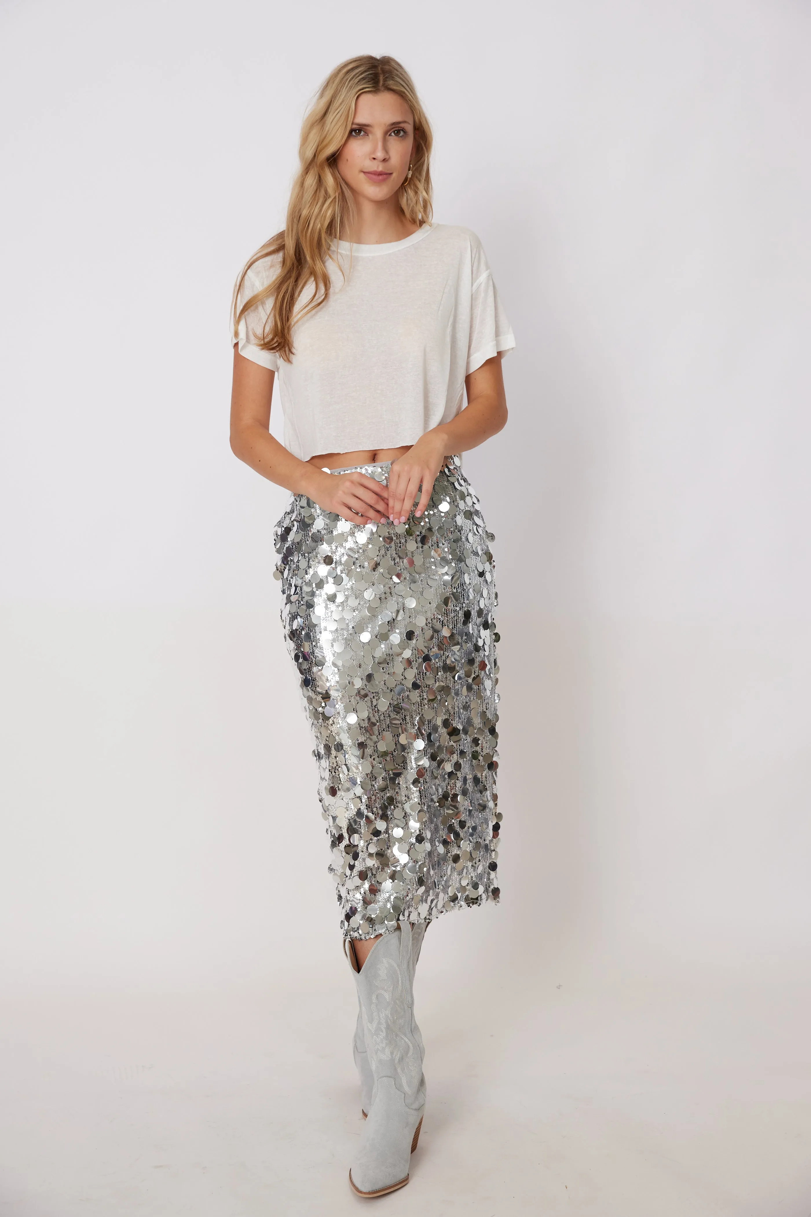 Bradley Sequin Skirt