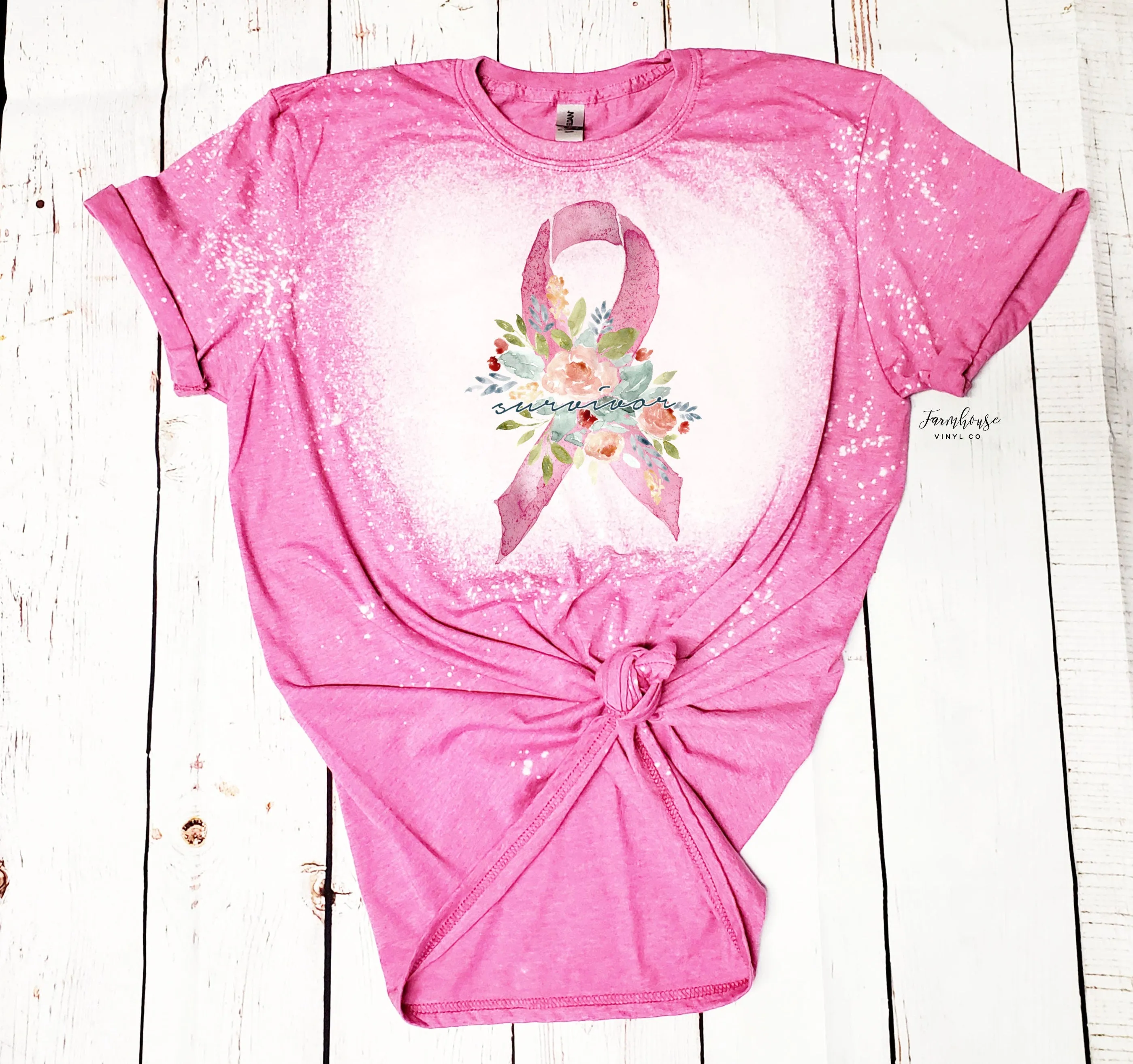 Breast Cancer Awareness Rainbow Pink Shirt