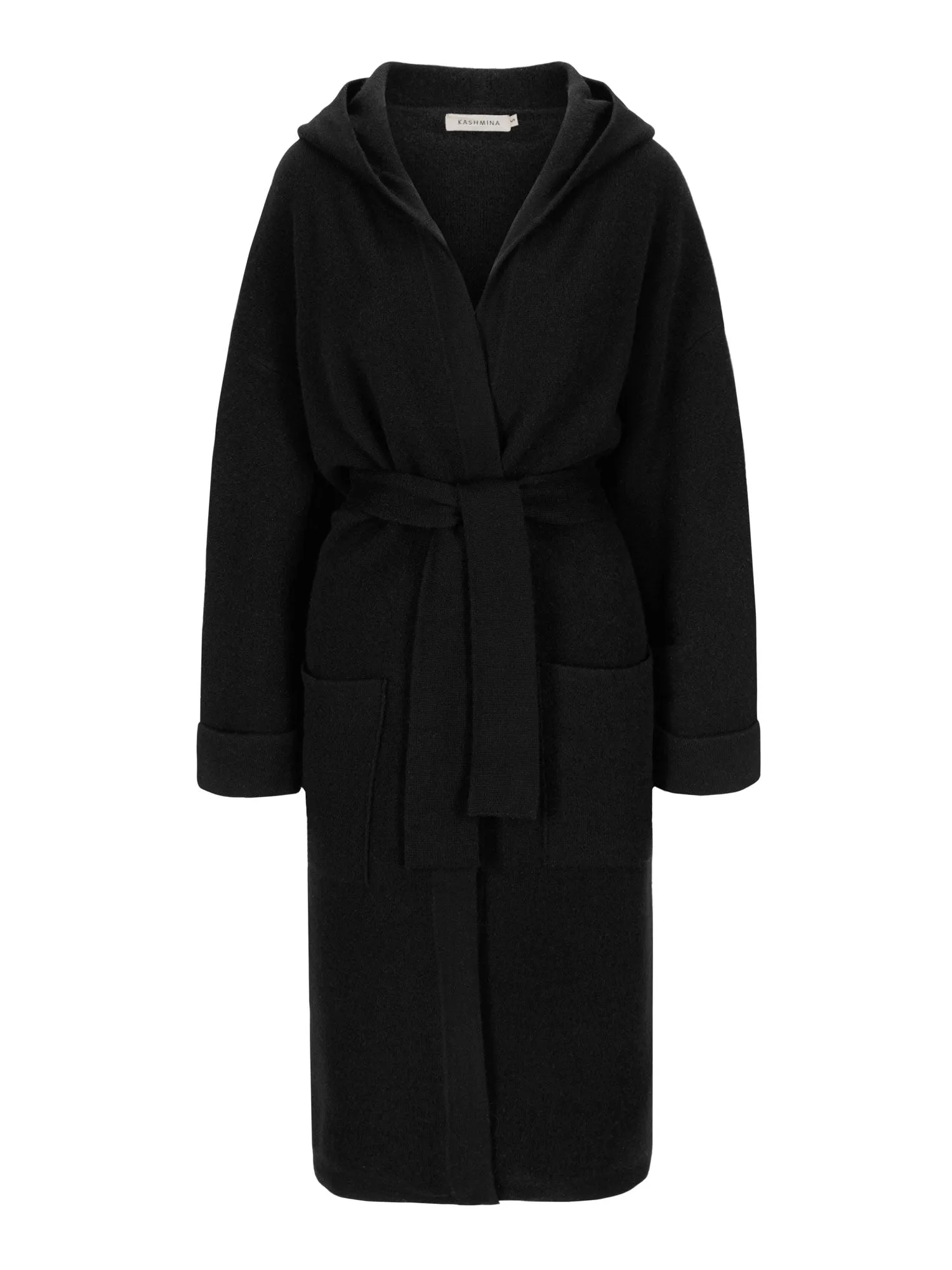 Cashmere coat "Nora" - black