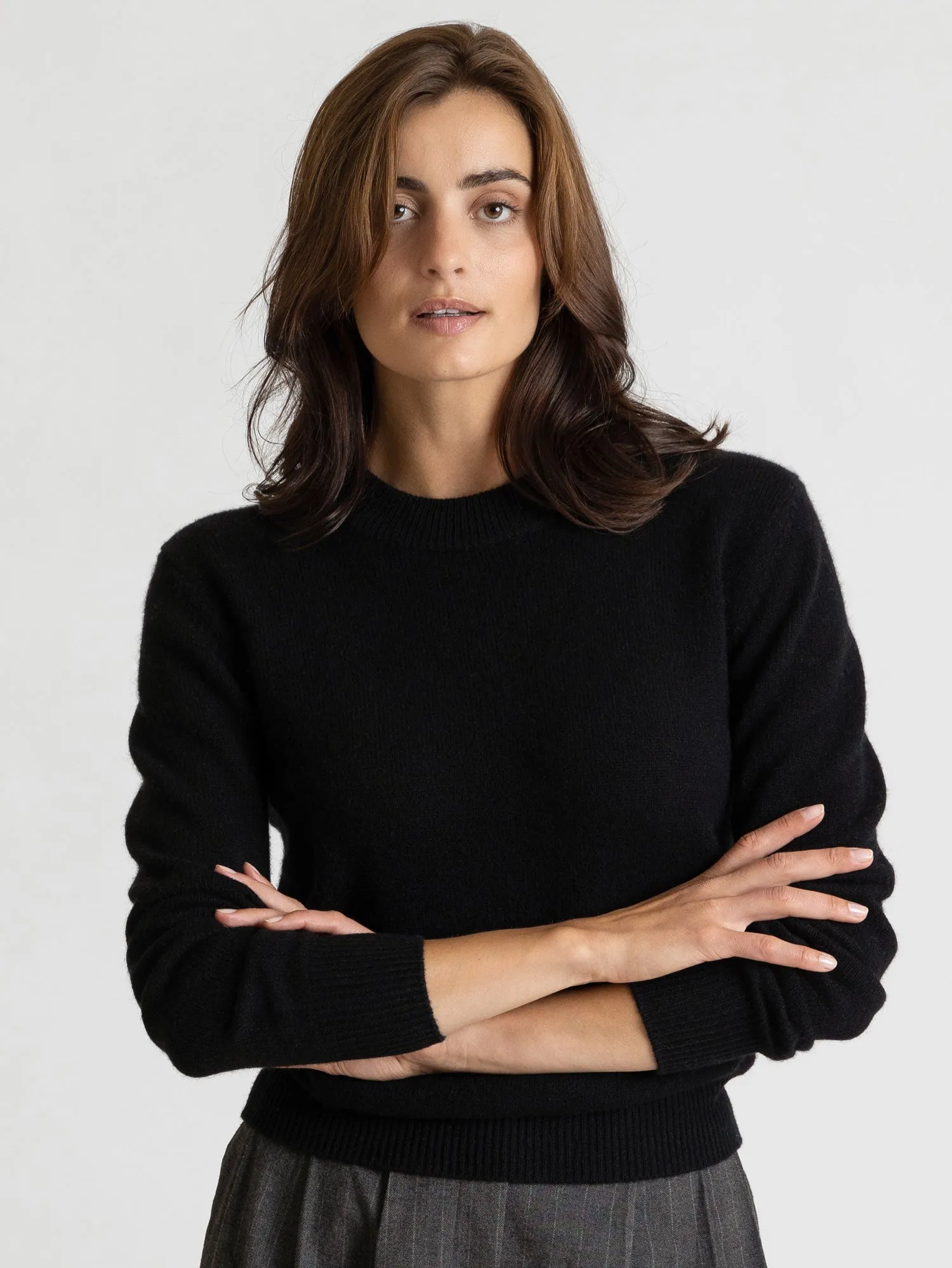 Cashmere sweater "Sofia long" - black