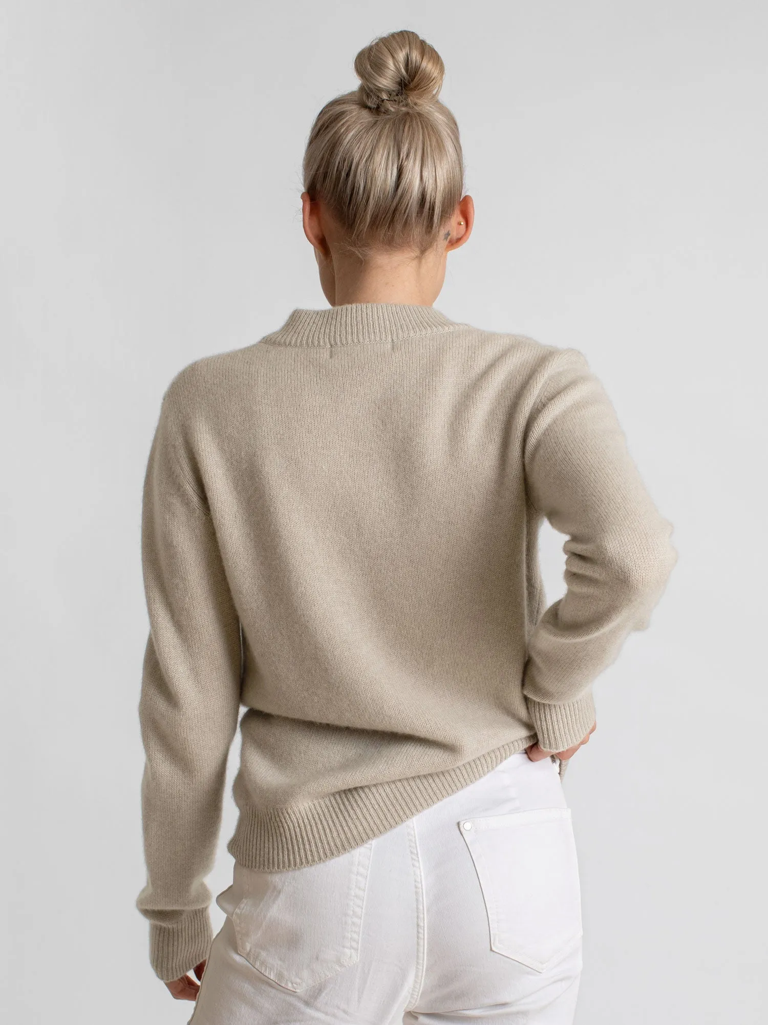 Cashmere sweater "Sofia long" - ginger