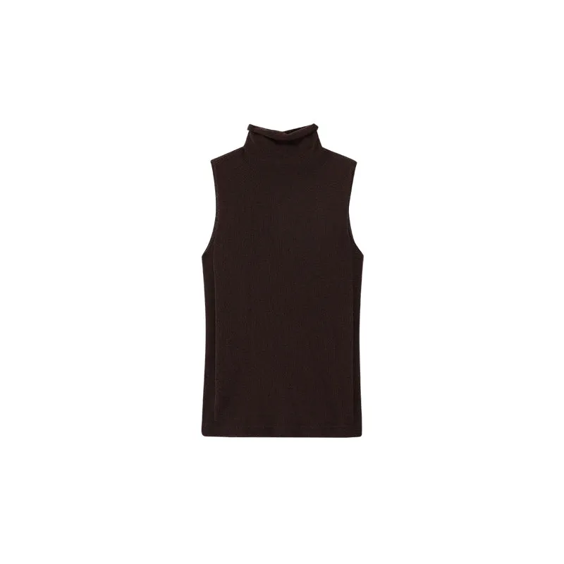 Cashmere Turtleneck Vest