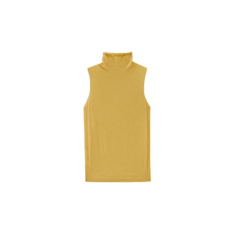 Cashmere Turtleneck Vest