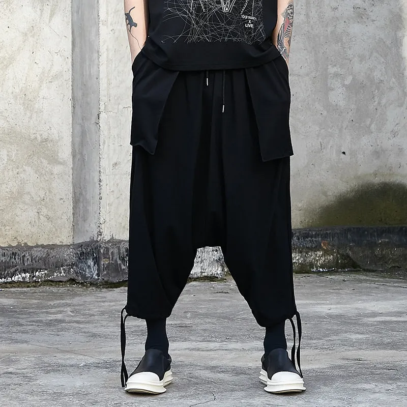 Cropped Loose Slacks