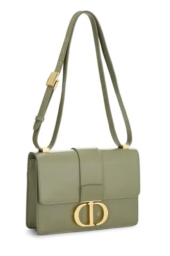 Dior,  Green Calfskin 30 Montaigne Box Bag, Green