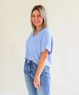 Easy Days Top in Powder Blue