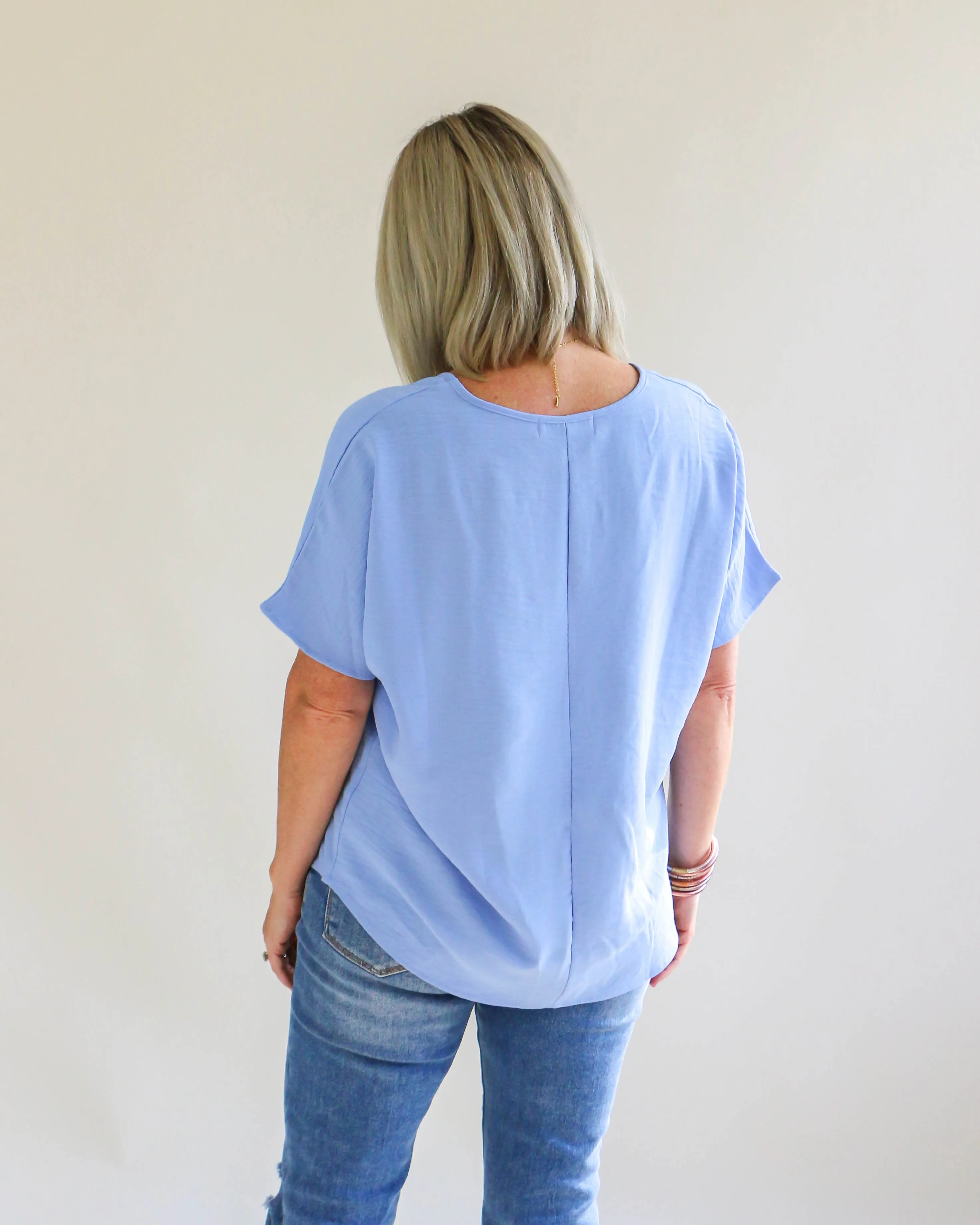 Easy Days Top in Powder Blue