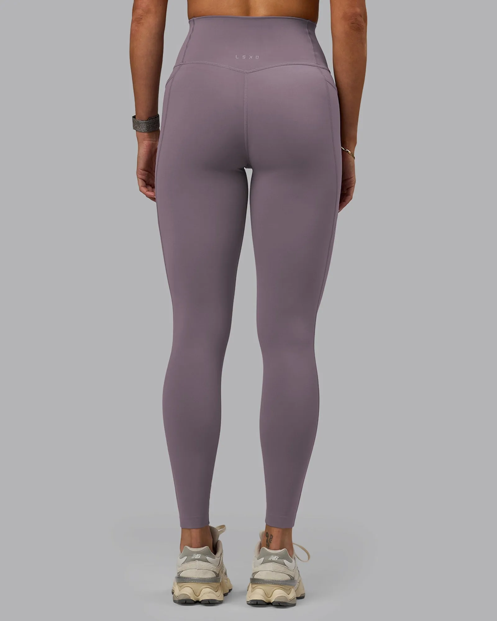 Elixir Full Length Leggings With Pockets - Purple Sage