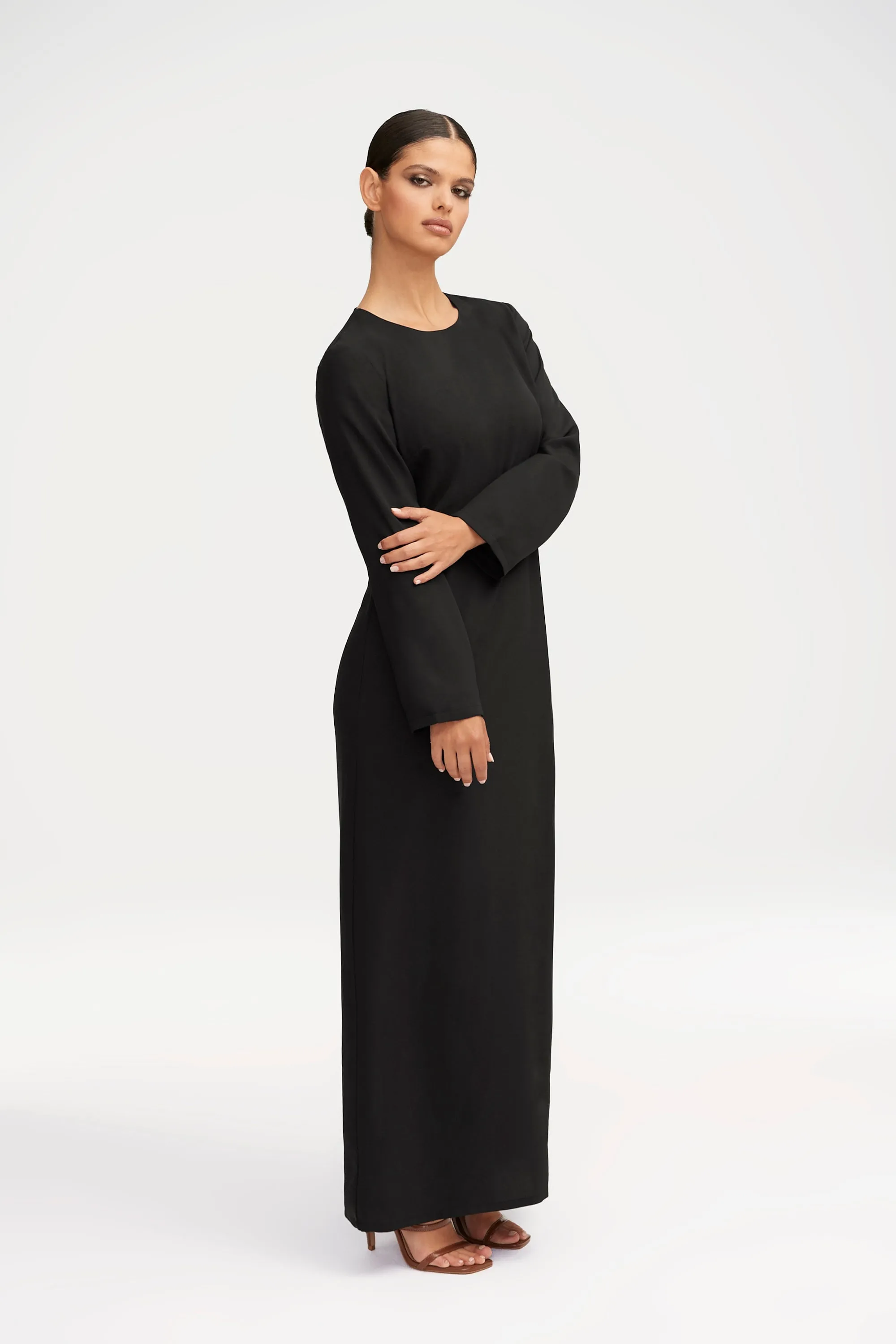 Essential Basic Maxi Dress - Black