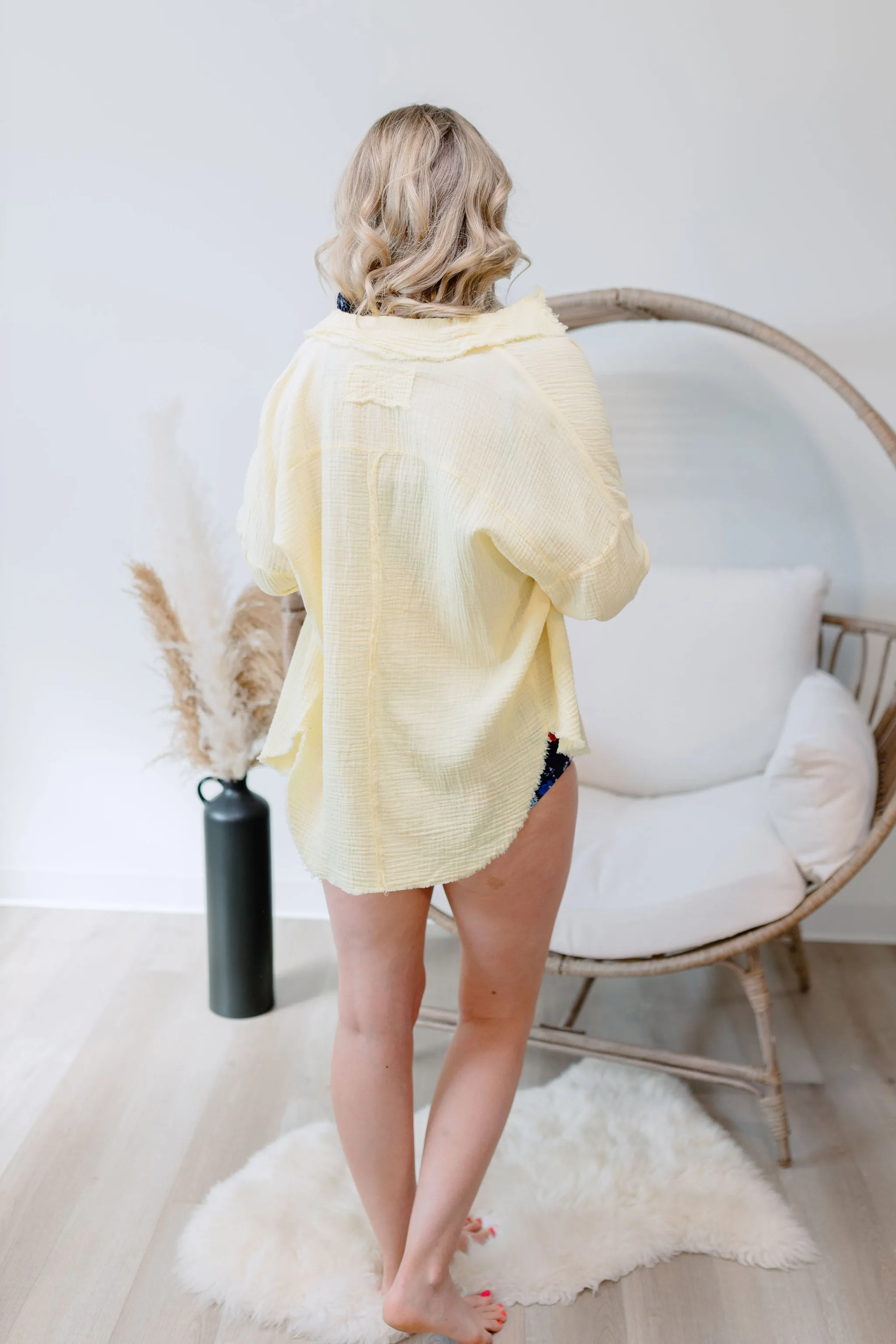 Everly Beach Top - Yellow