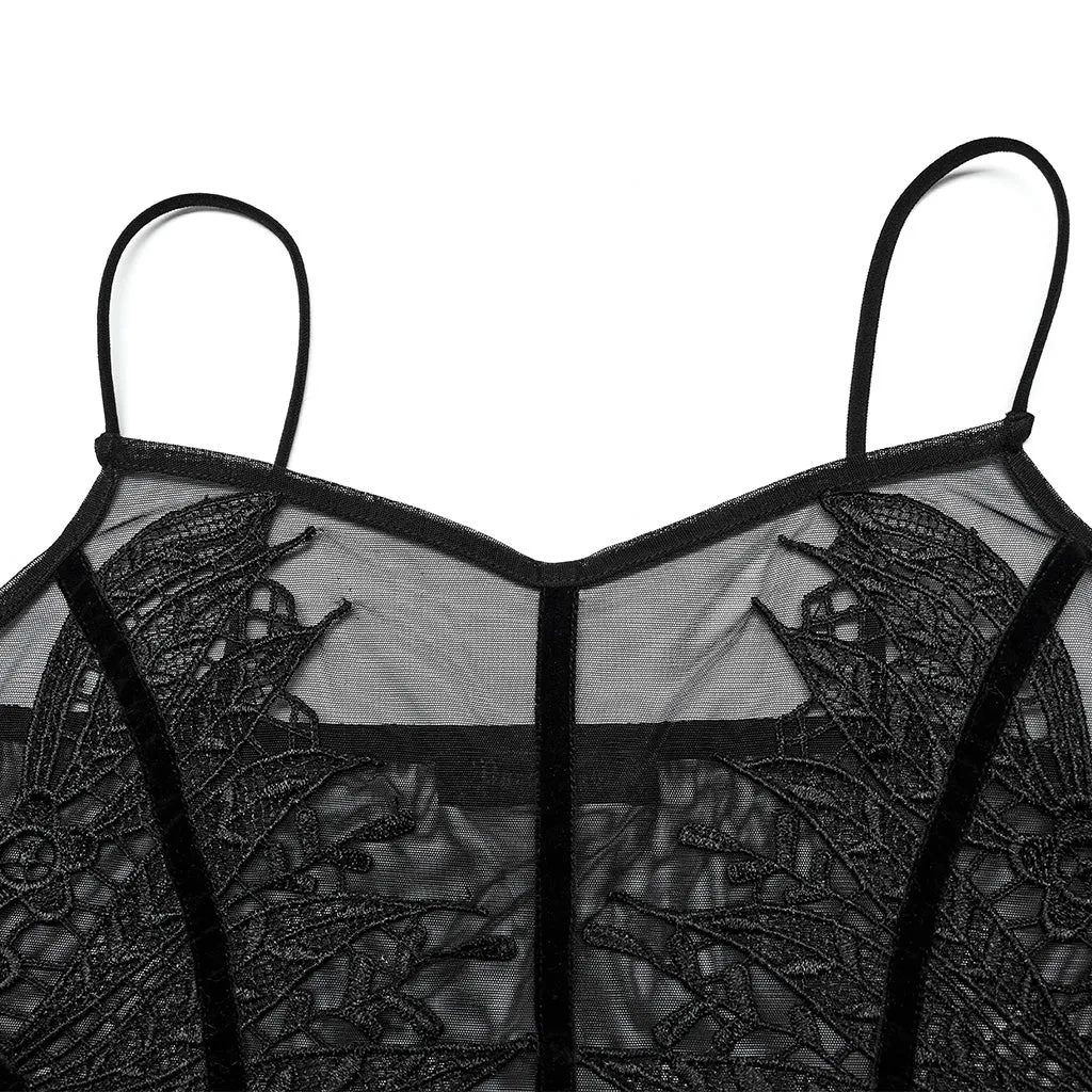 Gothic Sexy Mesh Perspective Camisole