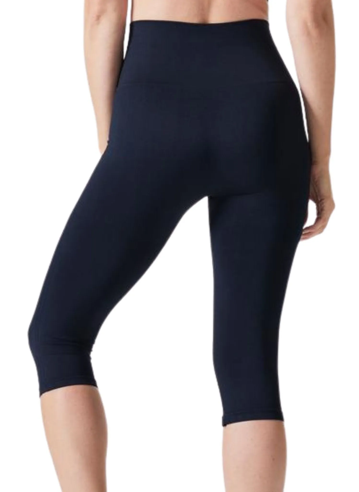 Hipster Postpartum Support Crop Leggings - Navy