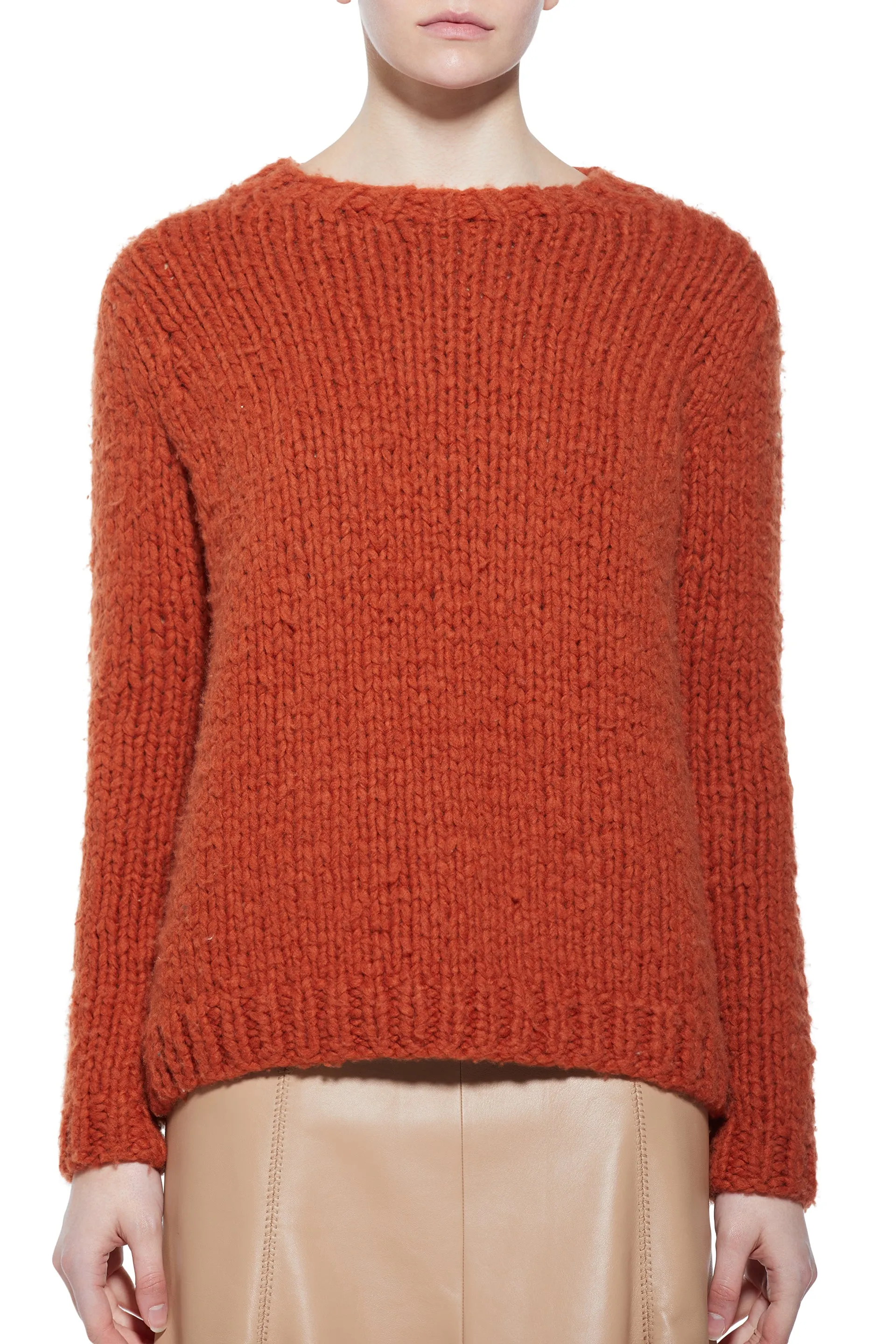 Lawrence Knit Sweater in Copper Welfat Cashmere