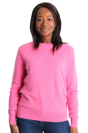 Lemonwood Cashmere Crew | Pink, Crème Brûlée, Black