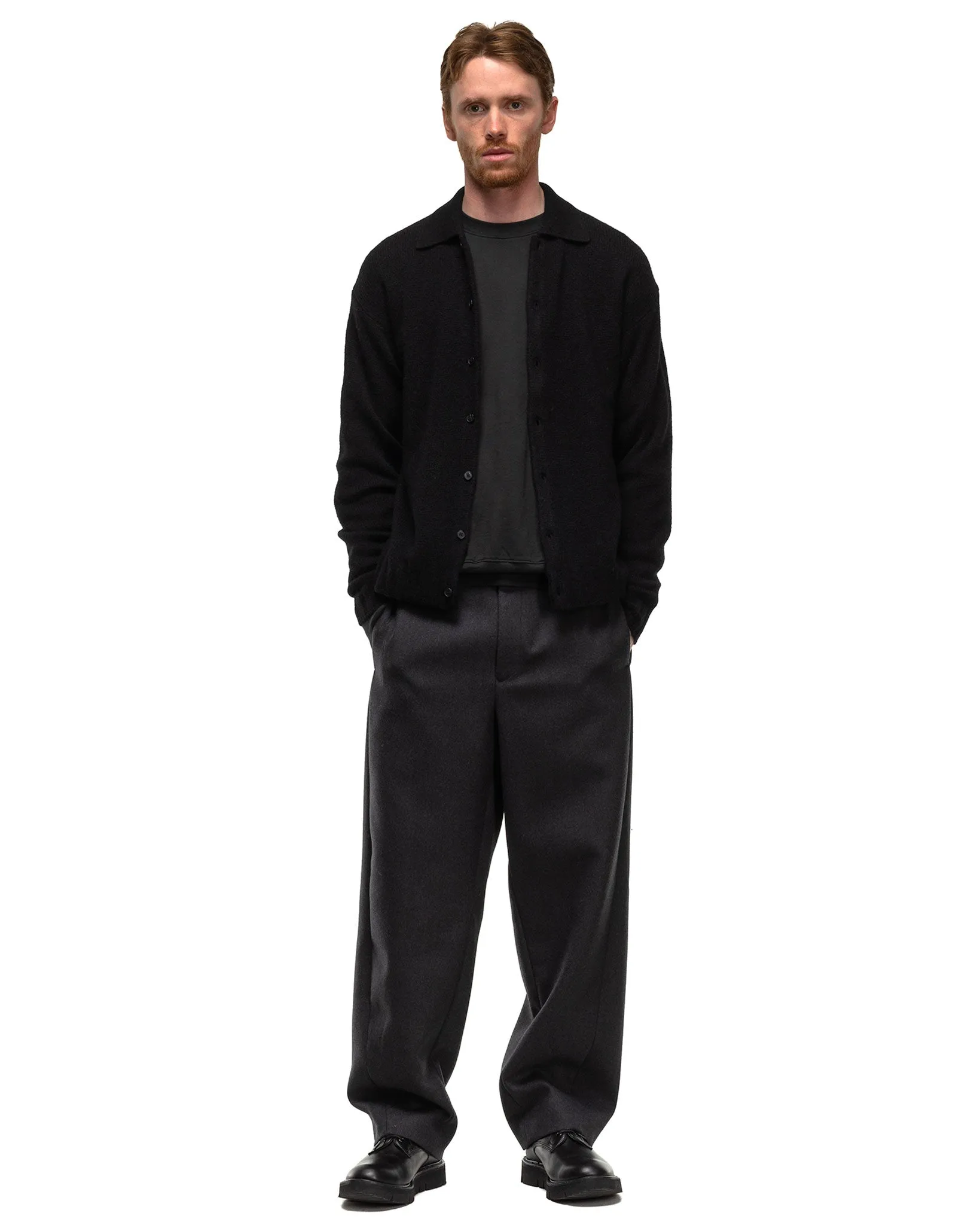 Light Melton Slacks Charcoal