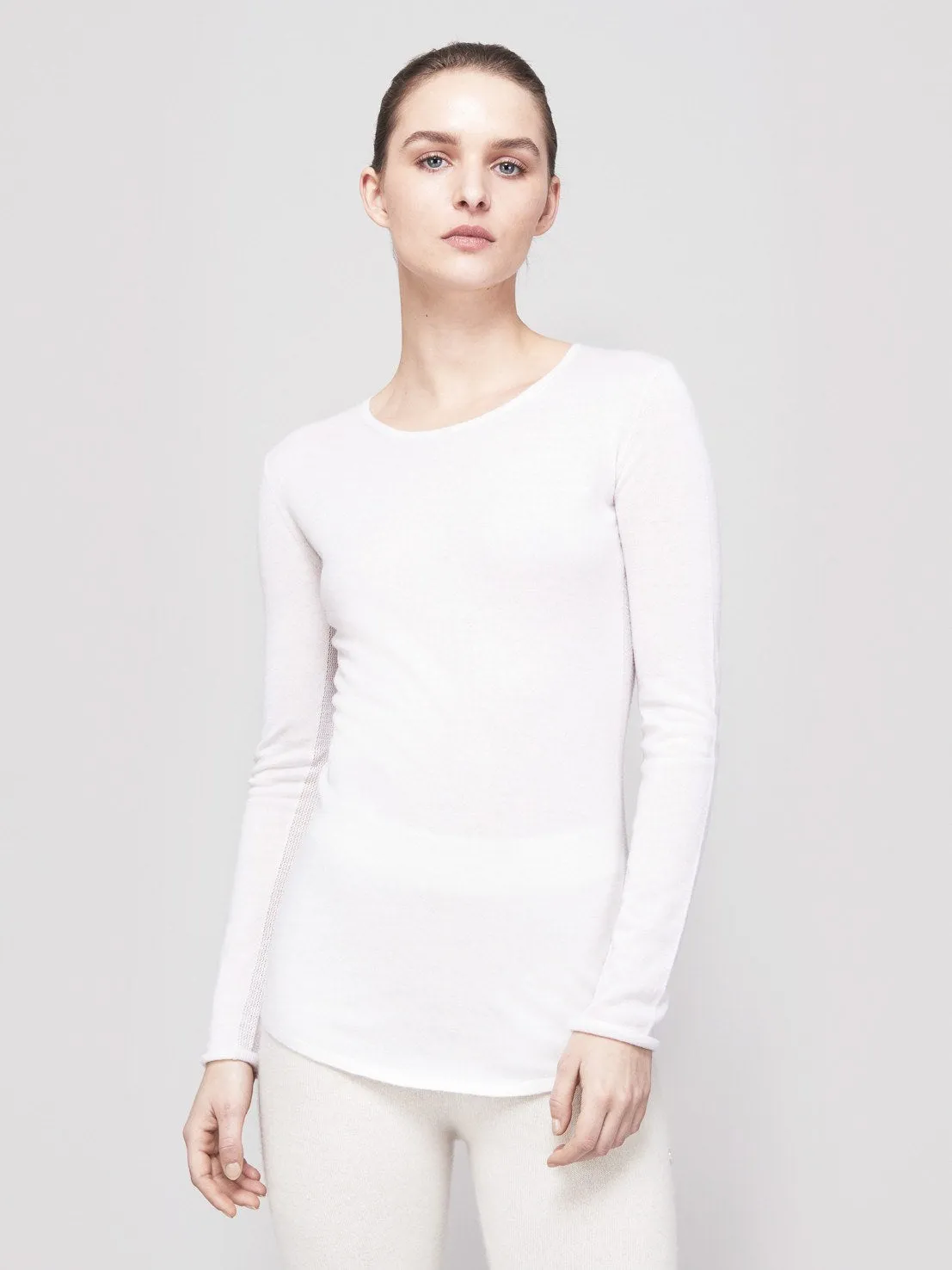 Mover-Breather Cashmere Sweater - Winter White