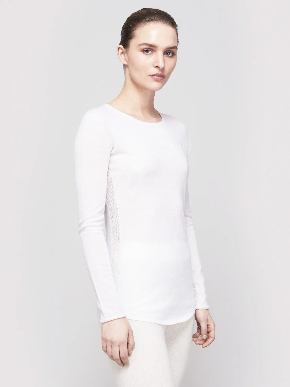 Mover-Breather Cashmere Sweater - Winter White