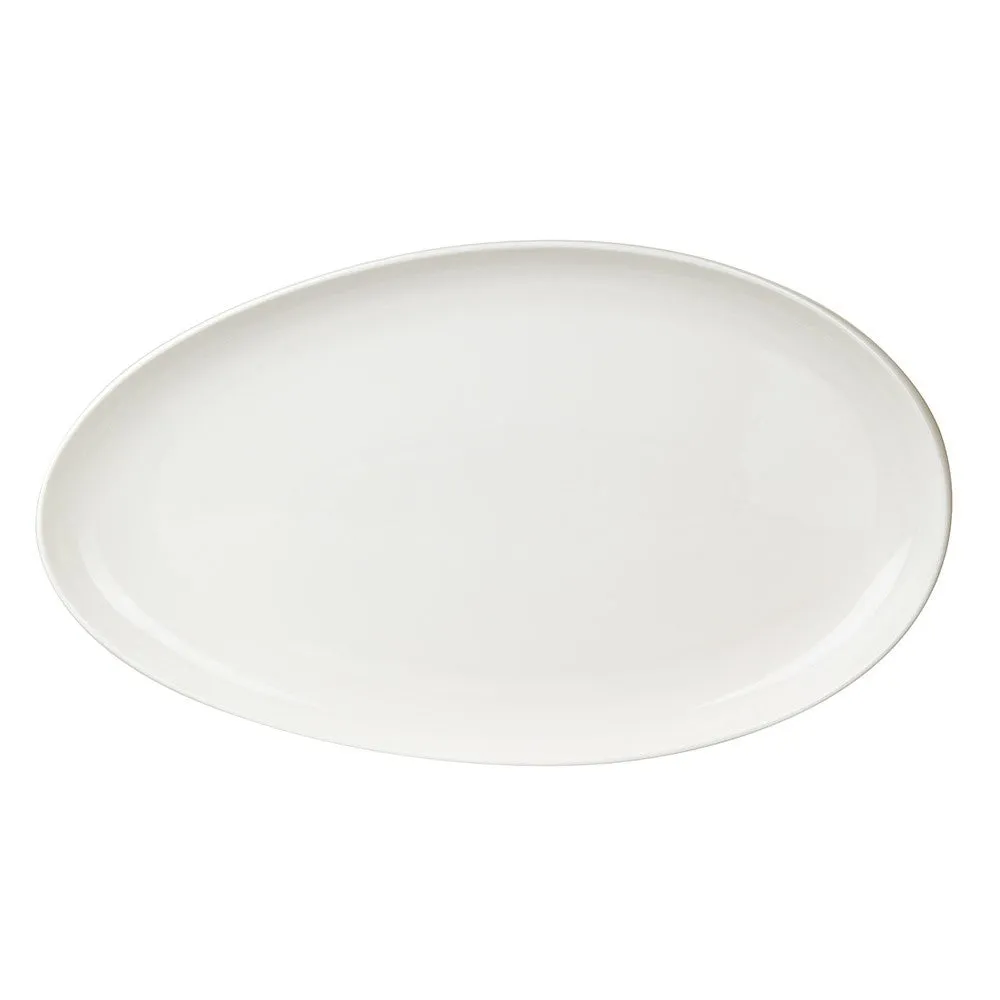 Porcelain Platter Oval  White 49x30x6cm