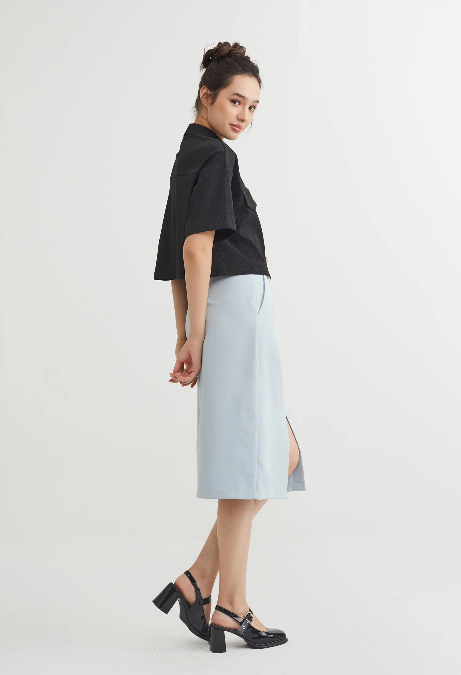 Quirky Smart Midi Skirt