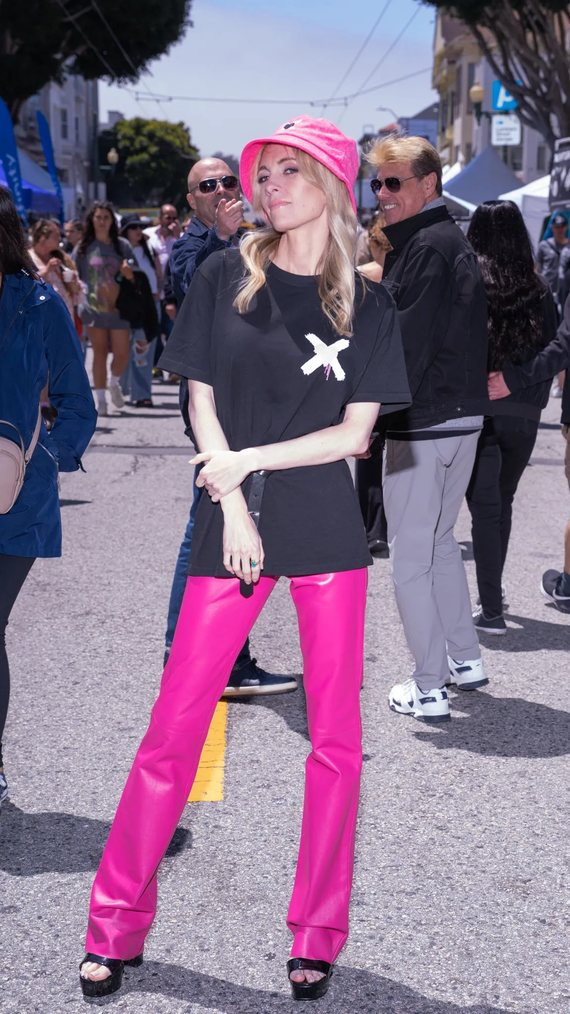 "Legs for Days" Leather Pants in Barbie Pink